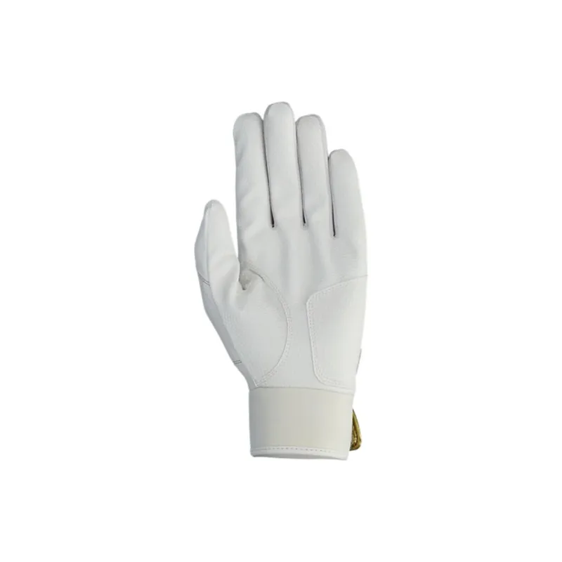 Asics Baseball Gloves Batter's Glove Leather Men's White-2
