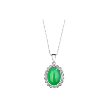 FR Chalcedony Necklaces Women's
