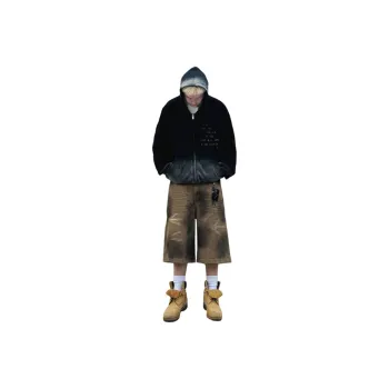 Weles Denim Shorts Unisex Khaki