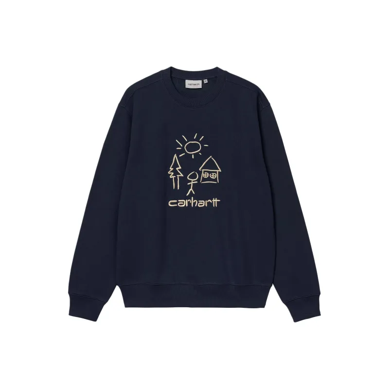 Carhartt WIP Sweatshirts Men Air Force Blue-0