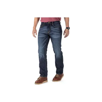 5.11 Jeans Men's 649 Dark Color Washed Indigo