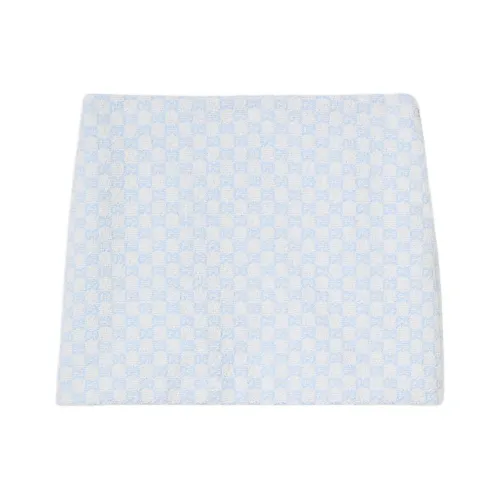 GUCCI Casual Short Skirts Women's Light Blue