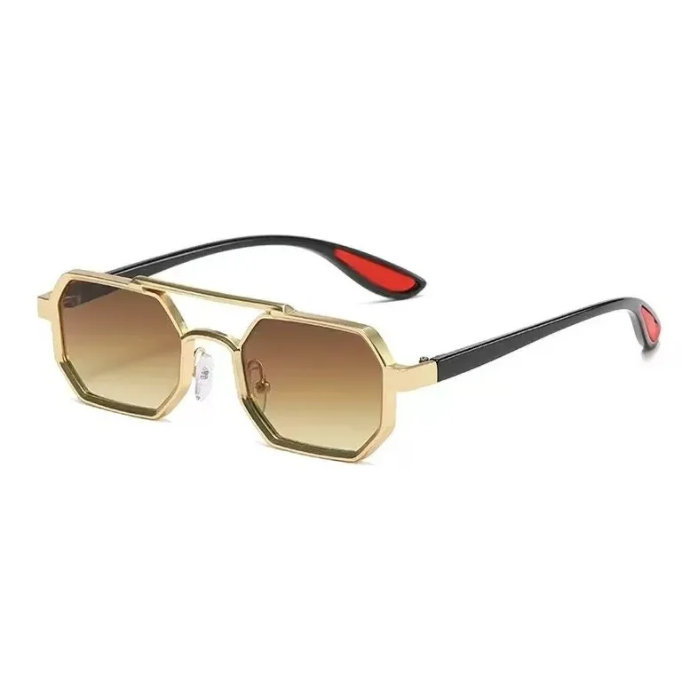 YALMY Metal Irregular Shape Sunglasses Men's-9