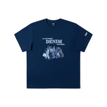 Lee T Shirts Men Dark Navy Blue