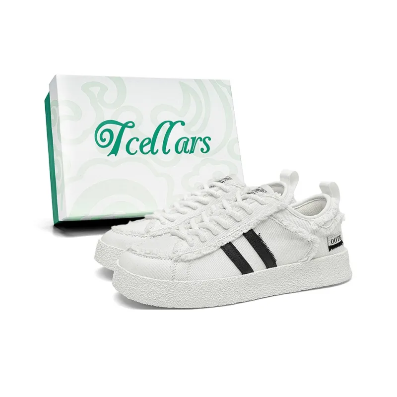 TCELLARS Abrasion Resistant Lightweight Breathable Height Increasing Low Top Skateboard Shoes Men's-1