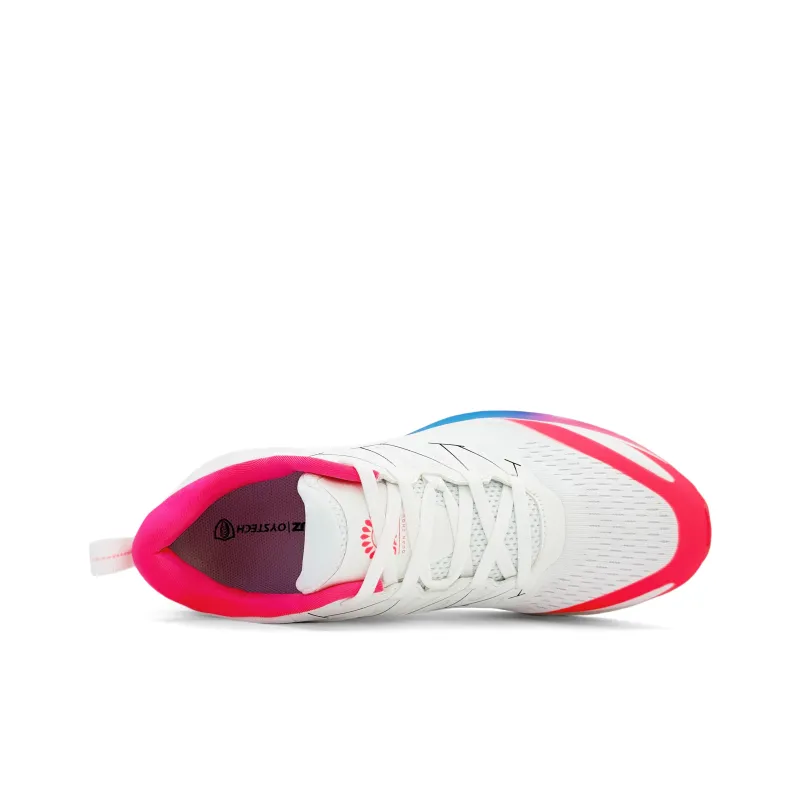 Sauz Cushioning Coverage Breathable Low Top Casual Training Sprint Running Shoes Unisex White Pink Blue-3