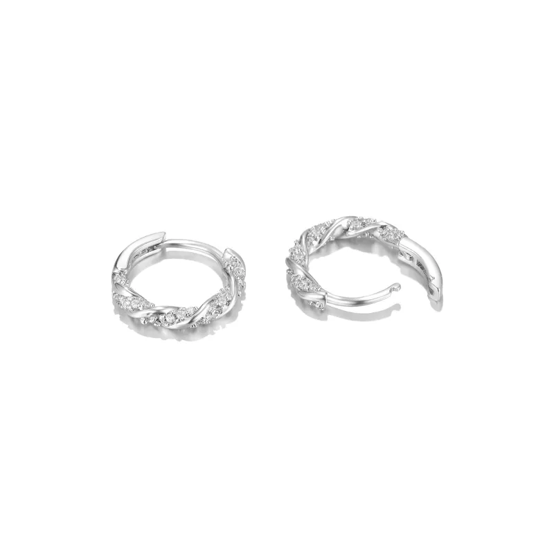 Clect Synthetic Cubic Zirconia Earrings Women's-2