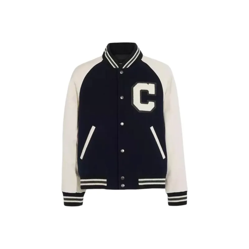 COACH Baseball Jacket Men's Black-0
