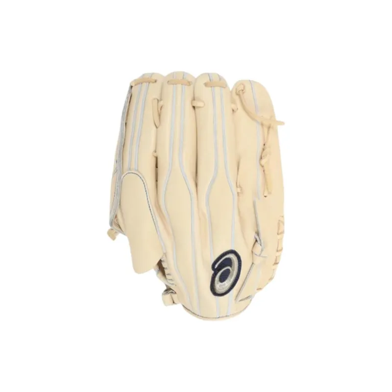 Asics Baseball Gloves Pitcher Glove Cow Split Leather Men's Ecru-2