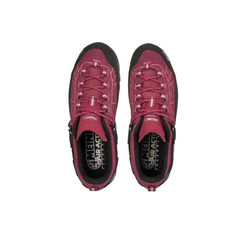 MEINDL Literock Anti Slip Wear Resistant Low Top Hiking Shoes Women's Dark Pink-3