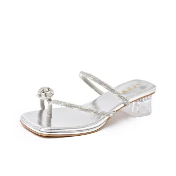 TATAYA Rubber Sole Slip Resistant Slide Slippers Women's