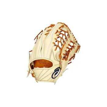 Asics Baseball Gloves Pitcher Glove Leather Unisex Beige