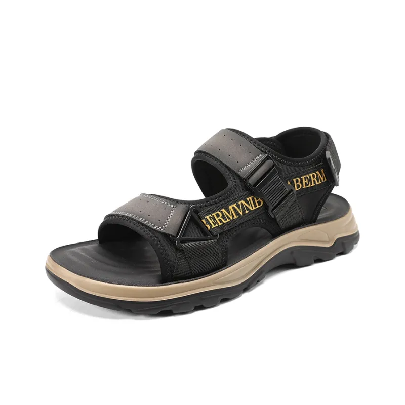 Dunnu Beach Sandals Men Yellow-5