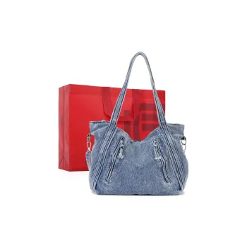 Dubaolu Fabric Tote Bag, Shoulder Bag Tubas Women's Light Blue