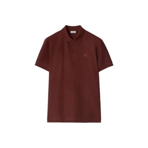 Burberry SS25 Polo Shirt Men's Burgundy