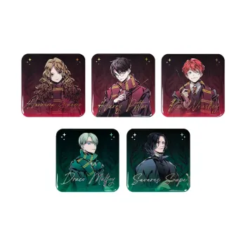 HARRY POTTER Harry Potter Institutional Robes Collection Hermione, Ron, Malfoy, Snape, Square Badge Badges