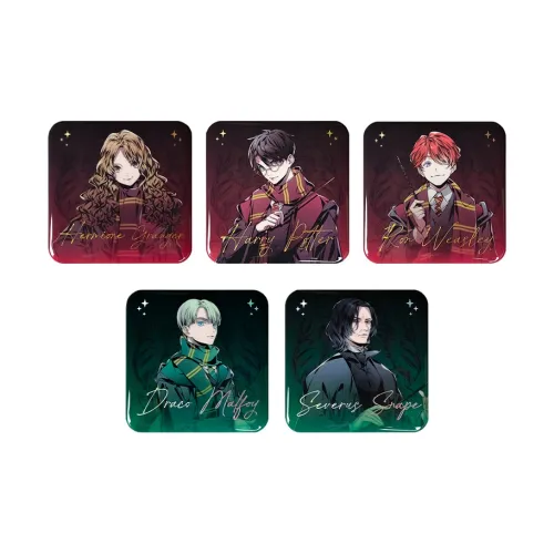 HARRY POTTER Harry Potter Institutional Robes Collection Hermione, Ron, Malfoy, Snape, Square Badge Badges