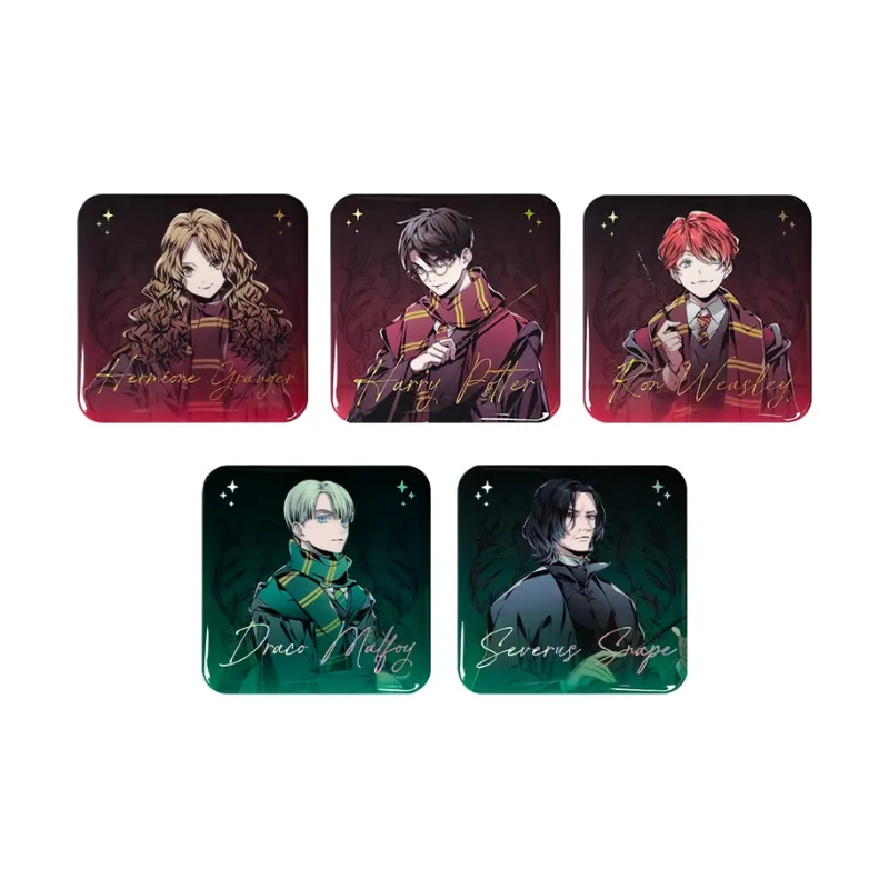 HARRY POTTER Harry Potter Institutional Robes Collection Hermione, Ron, Malfoy, Snape, Square Badge Badges-10