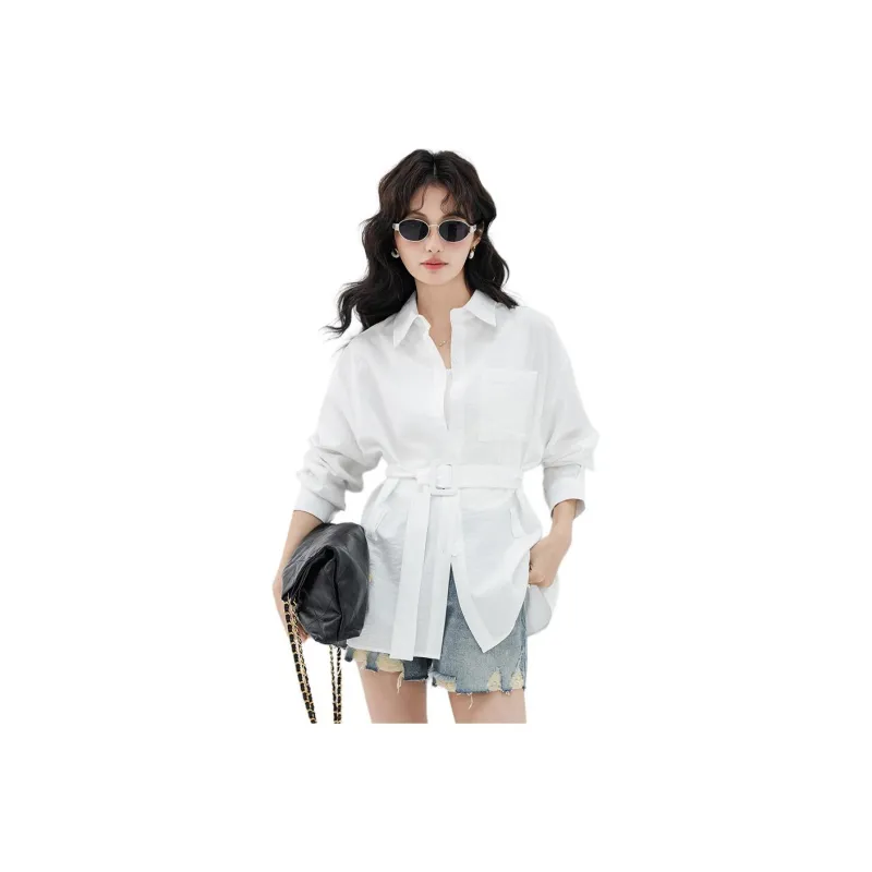 ERIRI Shirts Women's White-0