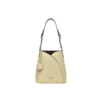 RADLEY Cow Leather Bucket Bags Crossbody Bag Shoulder Bag Medium Size Women's Beige