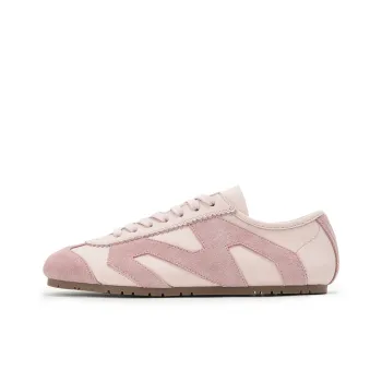 MINNETONKA MS70 Floral Hue Thin Sole German Army Trainers Low Top Casual Shoes Women's Cherry Blossom Pink