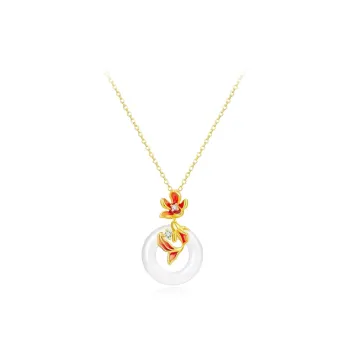 Inkopper Colored Glaze Necklaces Women's