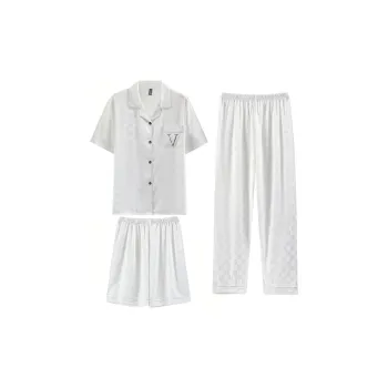 Good Fortune Pajama Set Men's White