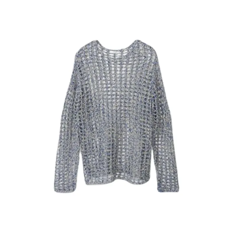 CINOH Knitwear Women's Blue/Beige-0