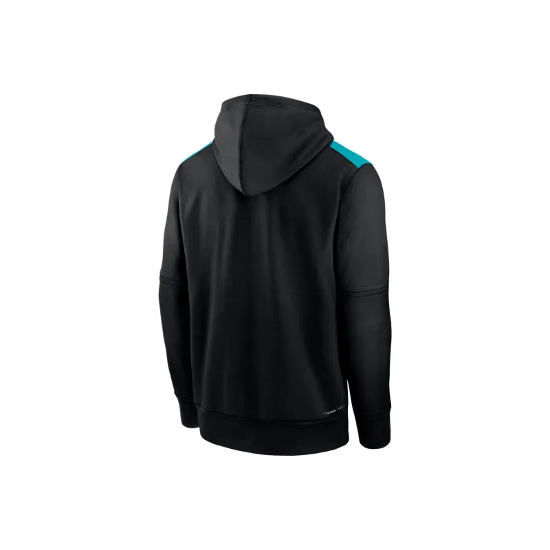 Nike Miami Marlins Authentic Collection City Connect Men's Nike Therma Mlb Pullover Hoodie-1