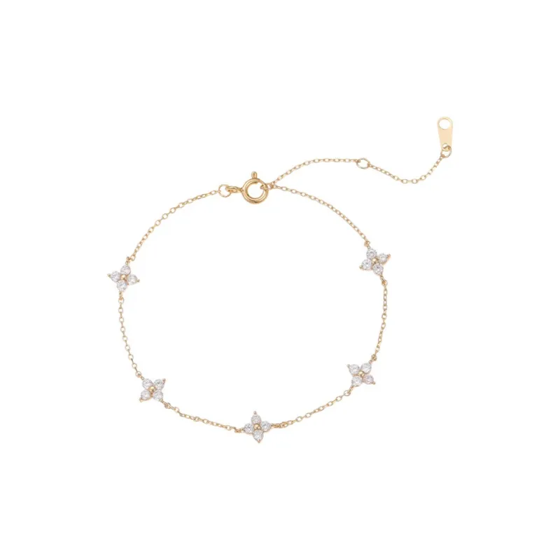 MAXTHINK 925 Sterling Silver Bracelets Women's Gold/Silver/Rose Gold-0