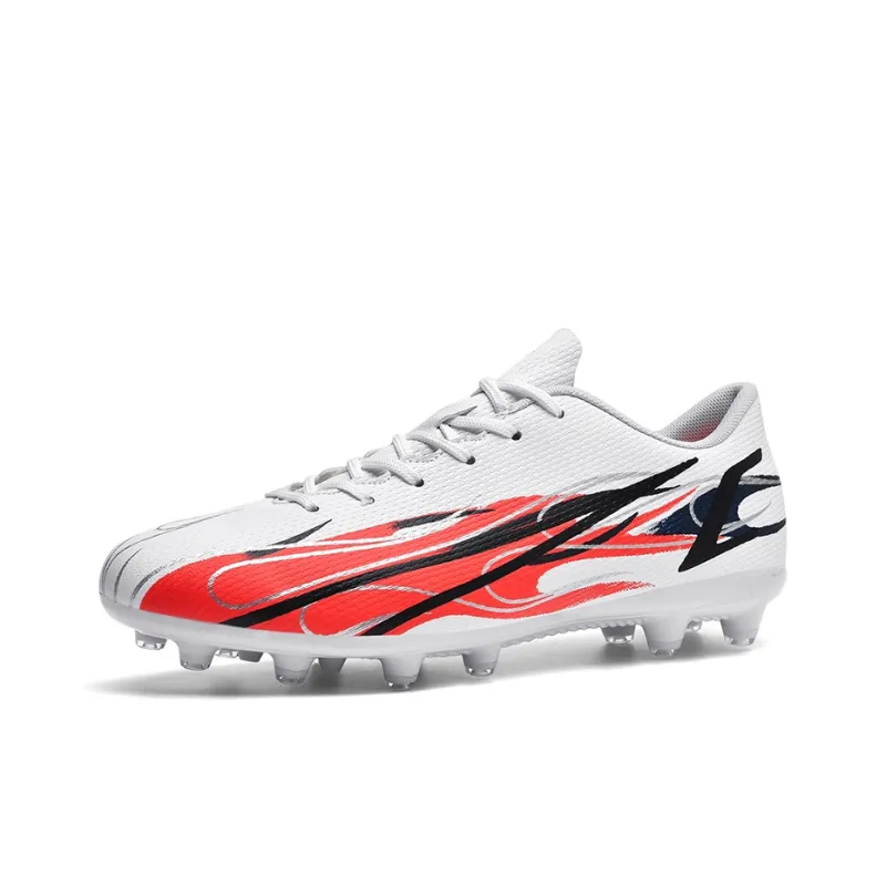 BIANSULONG Soft Ground Abrasion Resistant Coverage Impact Resistant Soccer Shoes Unisex Black-15