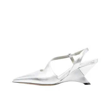 Vic Matie Irregular Heel High Heels 7.5cm Women's Silver