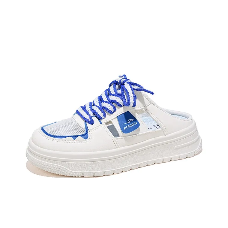 RENBEN Abrasion Resistant Quick Dry Closed Toe Slippers Women's Blue-2