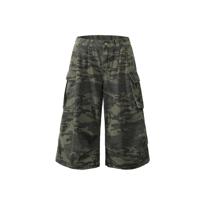 DAFK Denim Shorts Men Camouflage -4