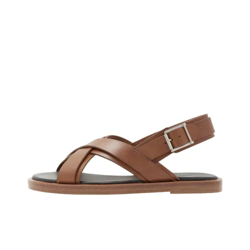 A.P.C Lou One Strap Sandals Women's Brown