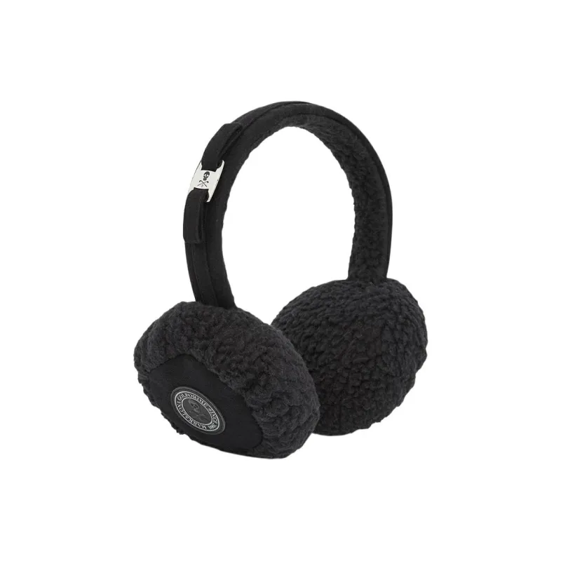 MARK & LONA Artificial Leather, Polyester Earmuffs Women's Black-0