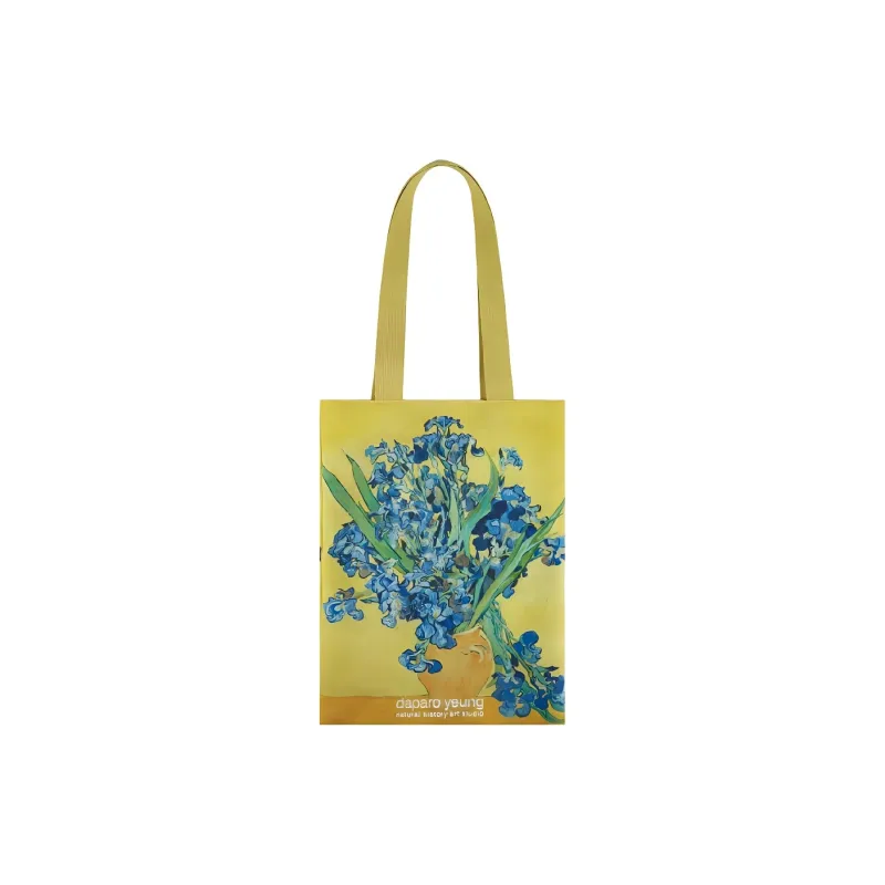 Daparo Yeung Polyester Fleece Tote Handbag, Shoulder Bag Unisex Iris-1