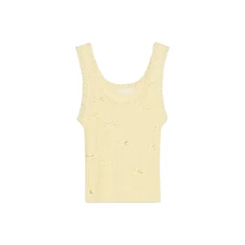 ZARA Tank Tops Women's Yellow