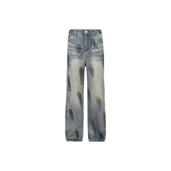 HKRXEC Jeans Men Blue