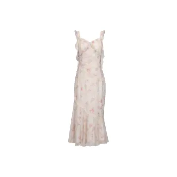 CHIWAWAMEME Slip Dresses Women's Oil Painting Blended