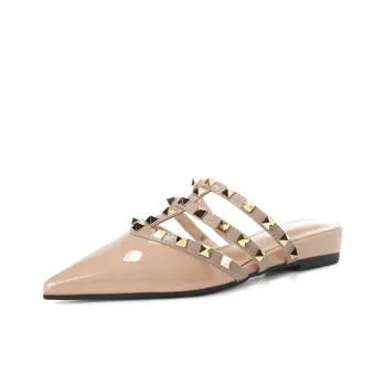 QITUMAUL Rubber Sole Abrasion Resistant Slip Resistant Closed Toe Slippers Women's