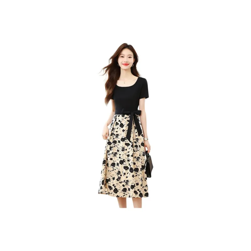 Mu Xiao Xin Short Sleeved Dress Women's-1