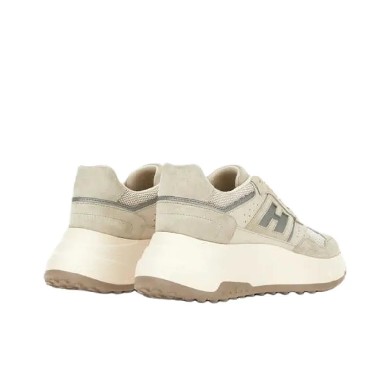 HOGAN Hi Fi Collection H669 Low Top Casual Shoes Women's Gray Brown-2