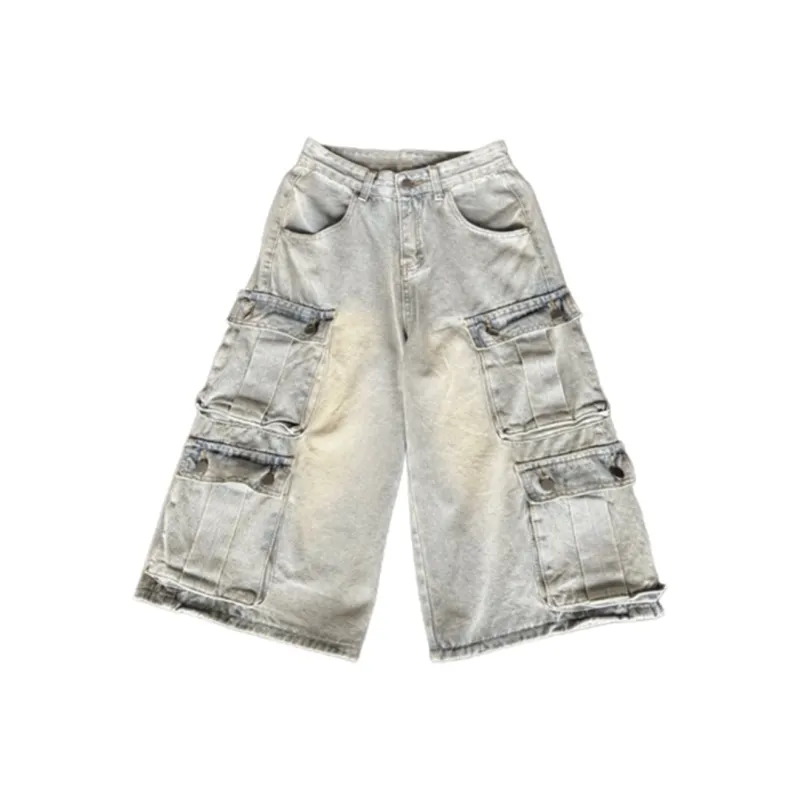 Weles Denim Shorts Unisex Blue-5