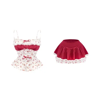 Udon House Two Piece Skirt Sets Women's