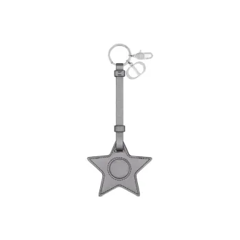 DIOR Calfskin Bag Accessory Unisex Silver