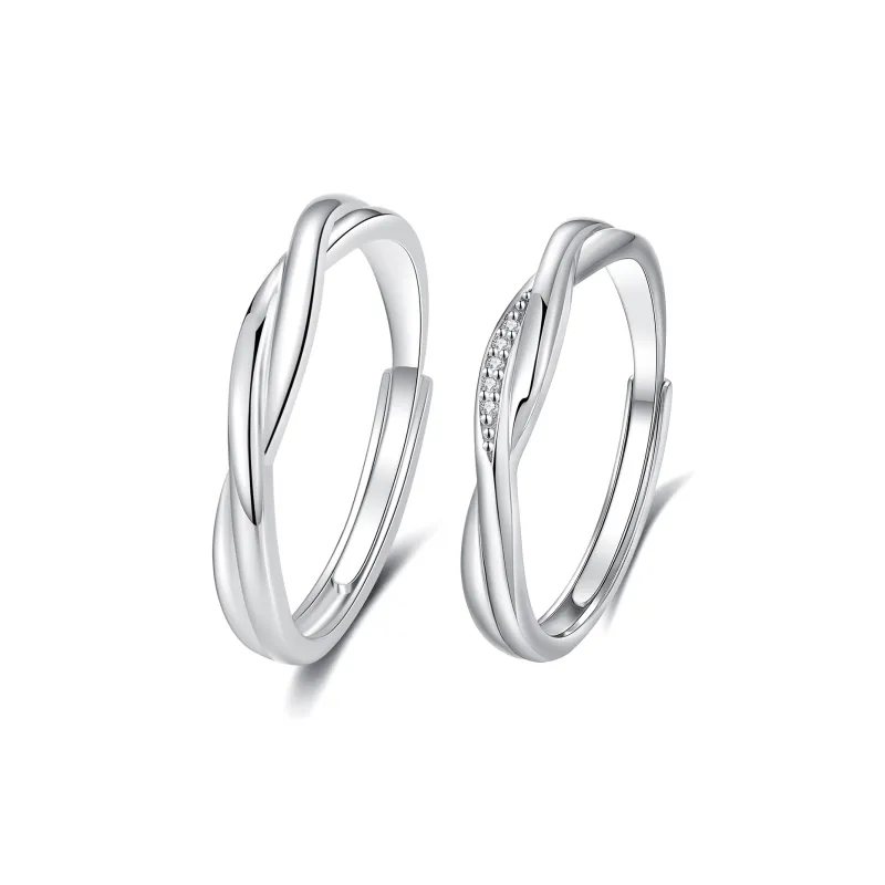 YFANXI 999 Fine Silver Rings Unisex-0