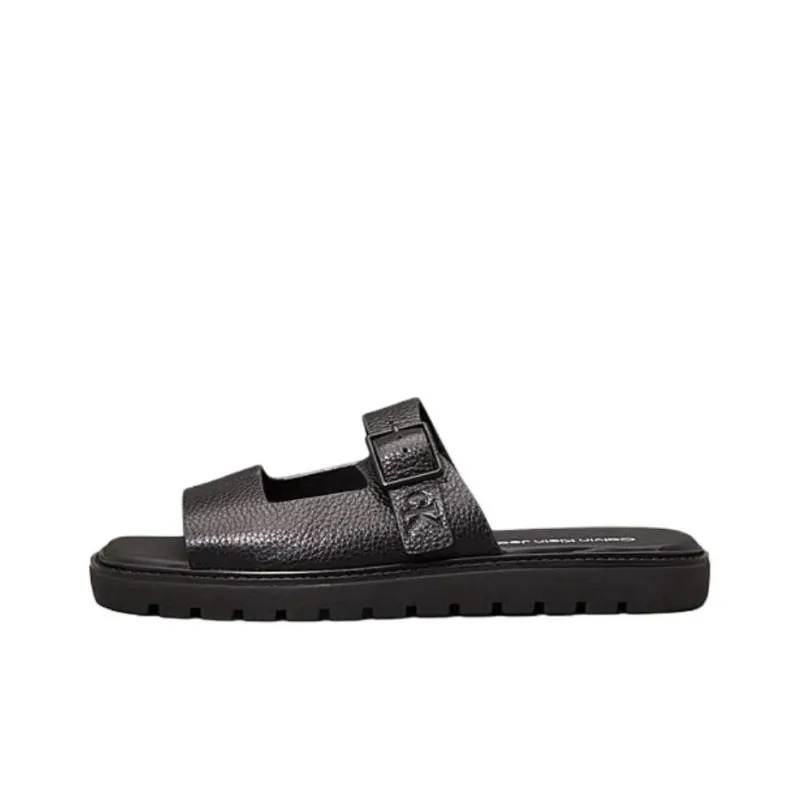 CKJ CALVIN KLEIN JEANS Slide Slippers Men's Brown-0