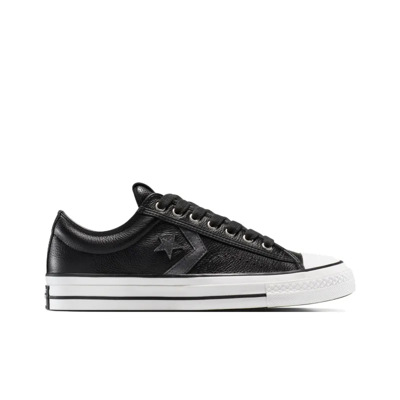 Converse Star Player 76 Low 'Metallic Black Leather'-1