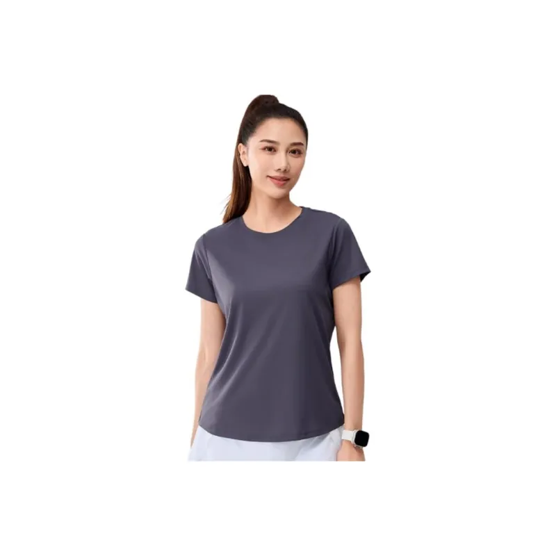 361° T Shirt Women's Gray Dark Purple-0